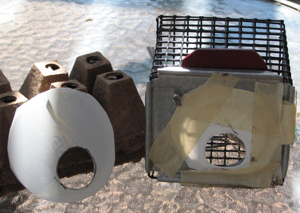 Adding a hole reducer to avoid catching martins, if your target is house sparrows, not starlings.