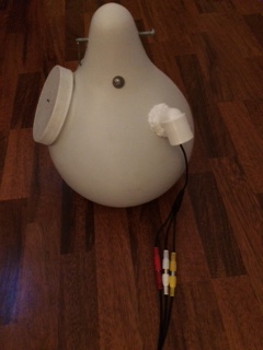 Cable entry (3/4" PVC street elbow)